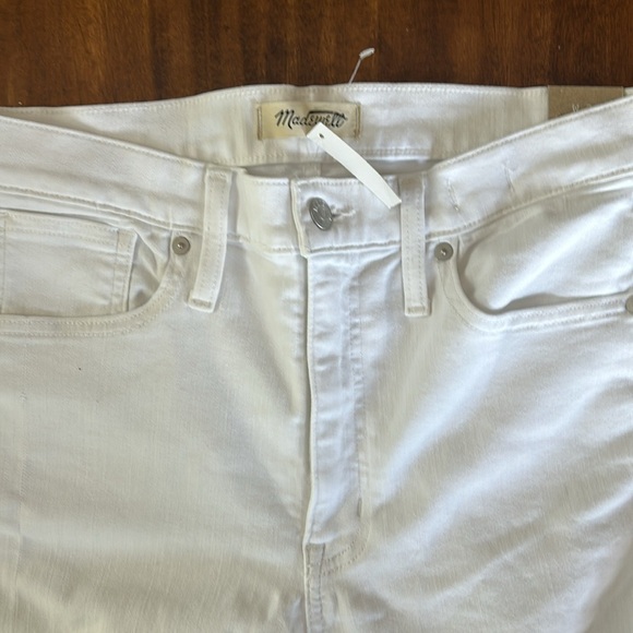 Madewell Stovepipe Jeans in Pure White MC636 Size 29 - Picture 7 of 8